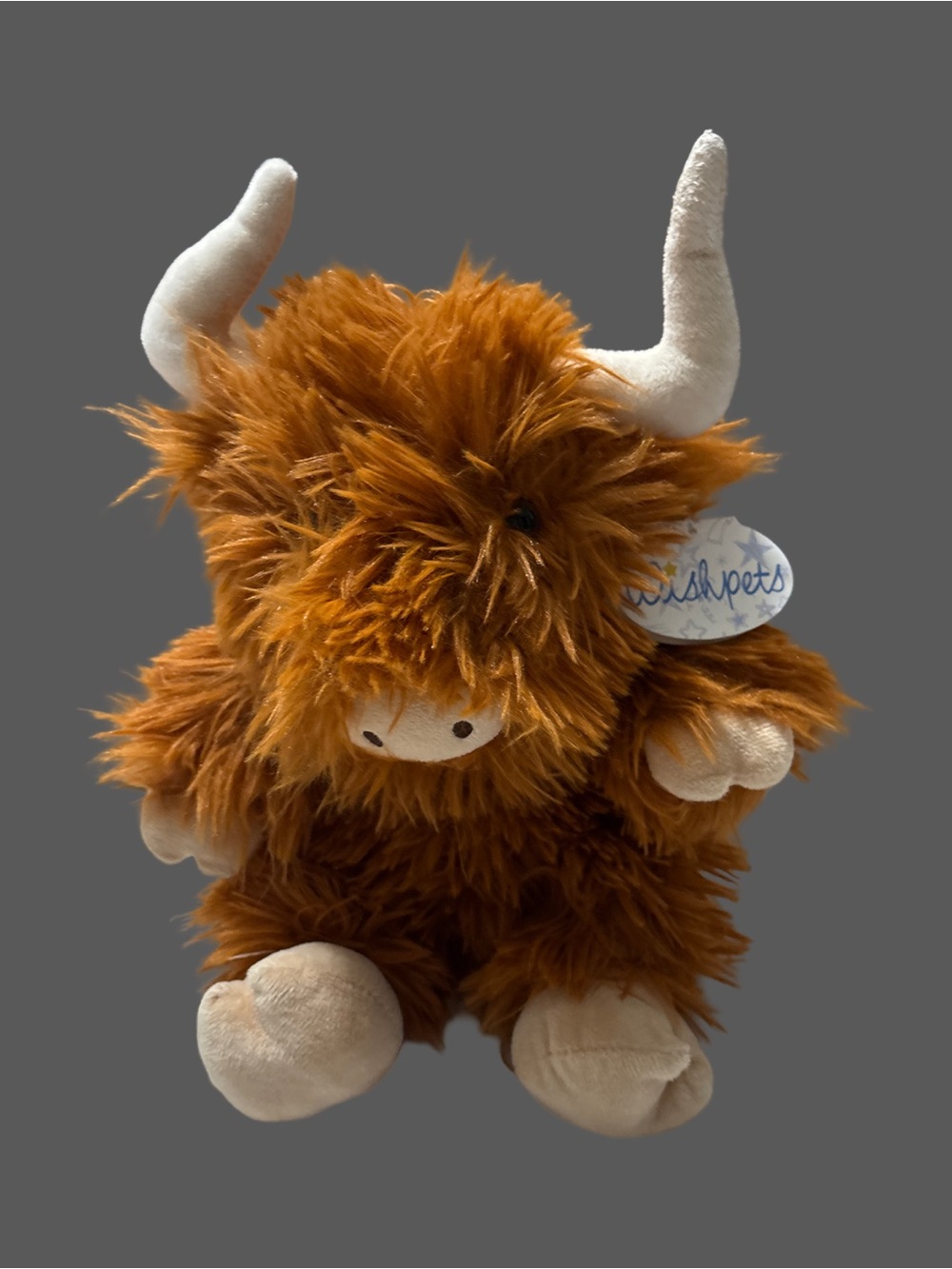Brown Highland Cow Plush — Soft Fluffy Stuffed Animal